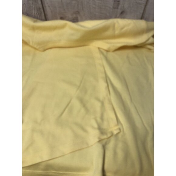 Drapers & Damons Womens Shirt Size Large Yellow Short Sleeves Button Accent - Picture 5 of 6